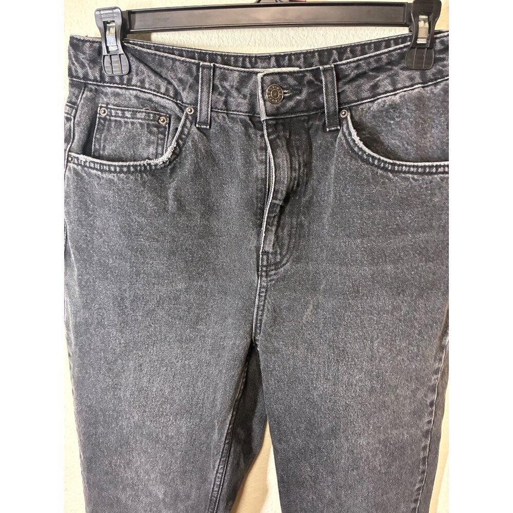 Topshop Moto Mom Denim Jeans Skinny Black Size 28x30 - Picture 3 of 7